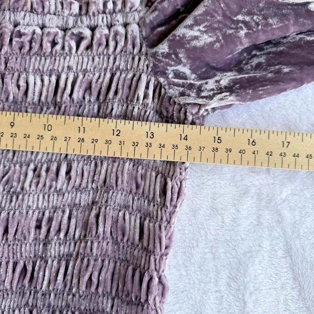 Anthropologie crushed velvet